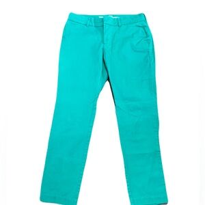 GAP Teal Slim City Khakis Trouser 4